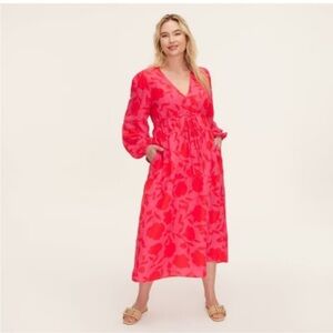 NWT Kate Spade x Target collab Vibrant Pink Floral Maxi Dress